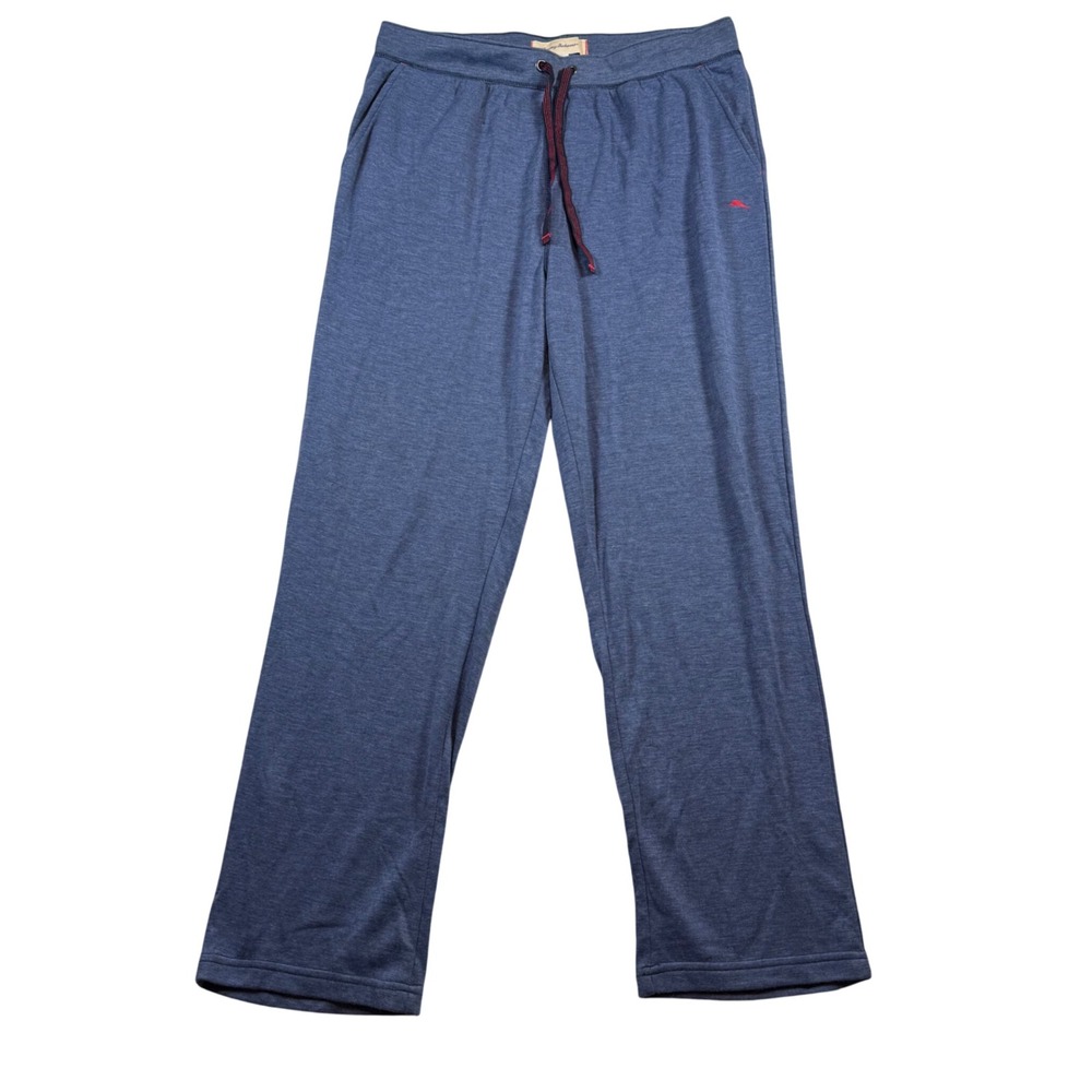 Tommy Bahama Lounge Pants Men Large Blue Heathered Drawstring Pajama Bottoms